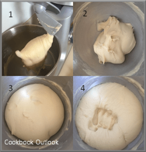 mixing dough - milk bread